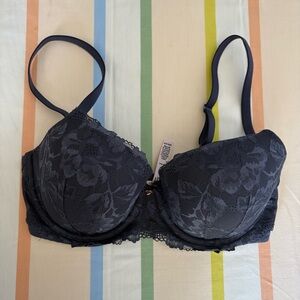 Victoria's Secret body by Victoria Demi navy Lace Bra with Underwire Support